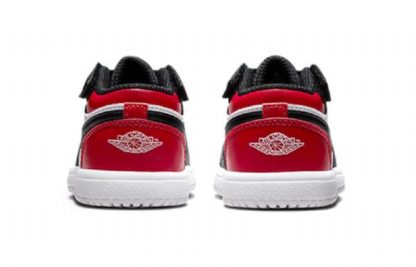 Nike Air Jordan 1 Low Tops Alt Td Sko Til Børn Rød Sort Hvid