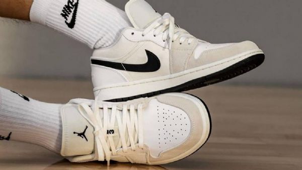 Nike Air Jordan 1 Low Tops Astrograbber Sko Til Mænd Grå