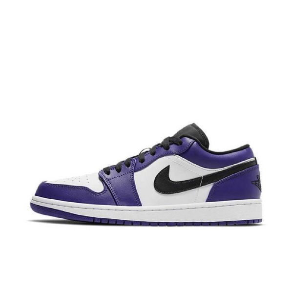 Nike Air Jordan 1 Low Tops Court Sko Til Damer Lilla Hvid