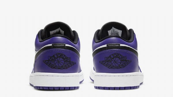 Nike Air Jordan 1 Low Tops Court Sko Til Damer Lilla Hvid