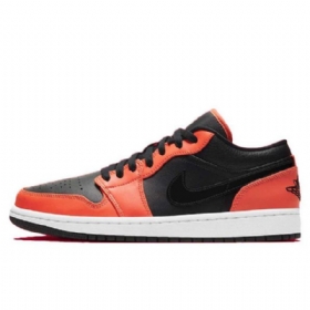 Nike Air Jordan 1 Low Tops Crimson Sko Til Mænd Orange