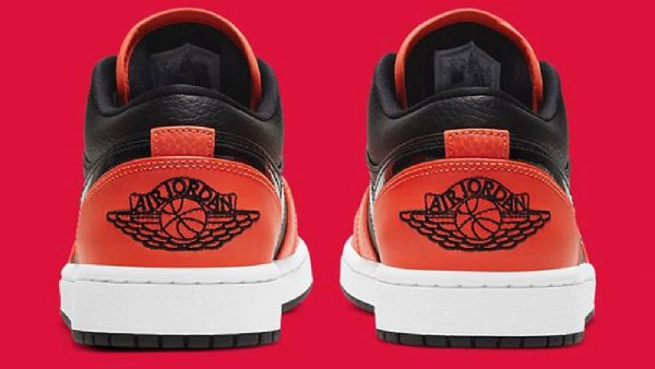 Nike Air Jordan 1 Low Tops Crimson Sko Til Mænd Orange