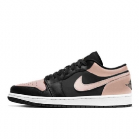 Nike Air Jordan 1 Low Tops Crimson Tint Sko Til Damer Sort Coral