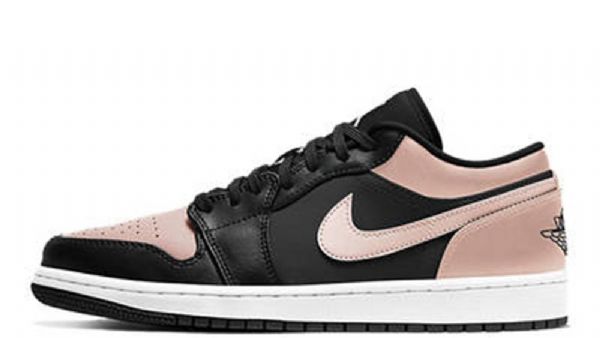 Nike Air Jordan 1 Low Tops Crimson Tint Sko Til Mænd Sort Koral