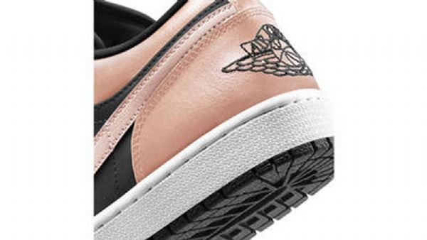Nike Air Jordan 1 Low Tops Crimson Tint Sko Til Mænd Sort Koral
