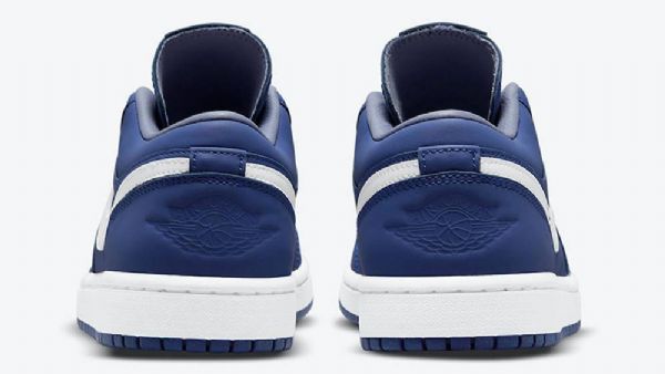 Nike Air Jordan 1 Low Tops Deep Royal Sko Til Mænd Mørkeblå Blå