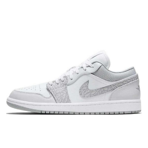 Nike Air Jordan 1 Low Tops Elephant Print Berlin Sko Til Mænd Grå