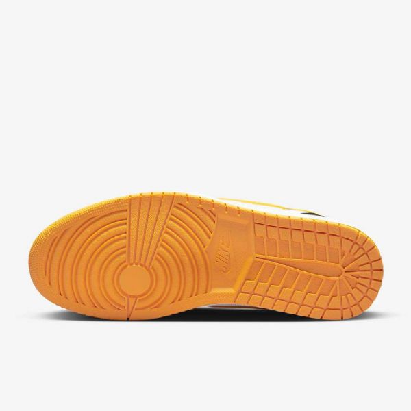 Nike Air Jordan 1 Low Tops Flyease Easy On/off Sko Til Mænd Hvid Sort