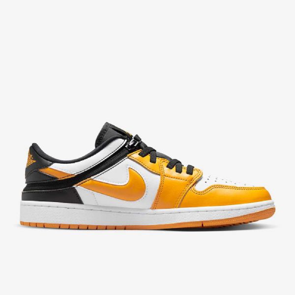 Nike Air Jordan 1 Low Tops Flyease Easy On/off Sko Til Mænd Hvid Sort