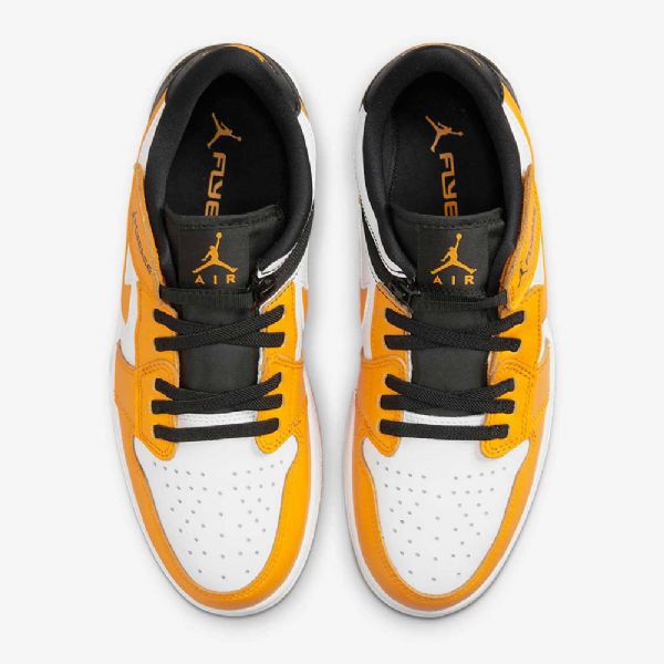 Nike Air Jordan 1 Low Tops Flyease Easy On/off Sko Til Mænd Hvid Sort