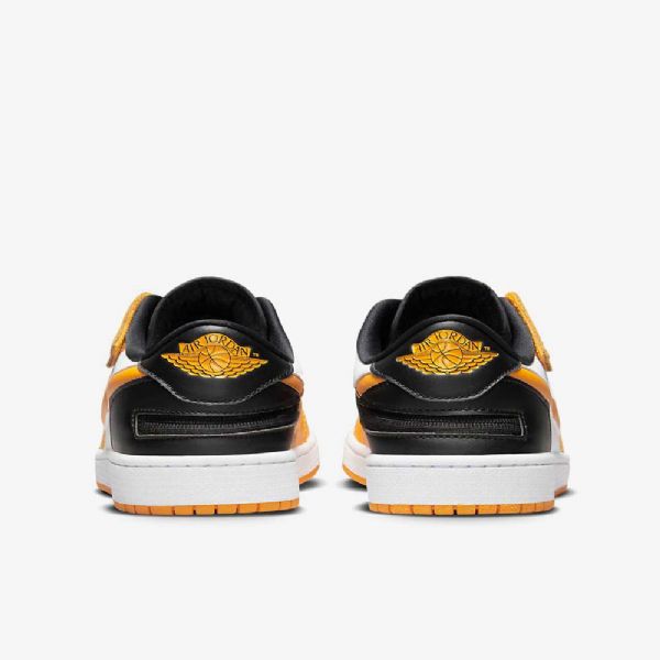Nike Air Jordan 1 Low Tops Flyease Easy On/off Sko Til Mænd Hvid Sort