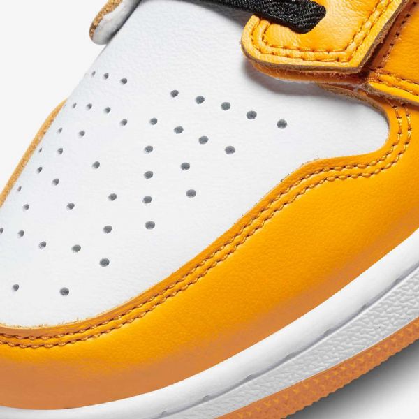 Nike Air Jordan 1 Low Tops Flyease Easy On/off Sko Til Mænd Hvid Sort