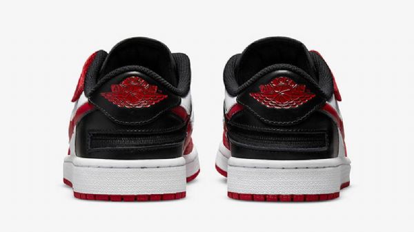 Nike Air Jordan 1 Low Tops Flyease Sko Til Damer Rød Sort