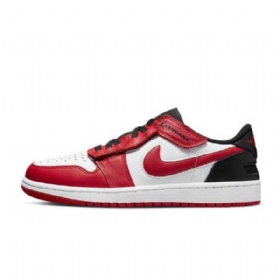Nike Air Jordan 1 Low Tops Flyease Sko Til Mænd Rød Sort