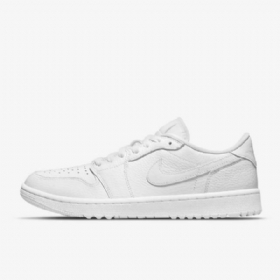 Nike Air Jordan 1 Low Tops G Golfsko Til Mænd Hvid