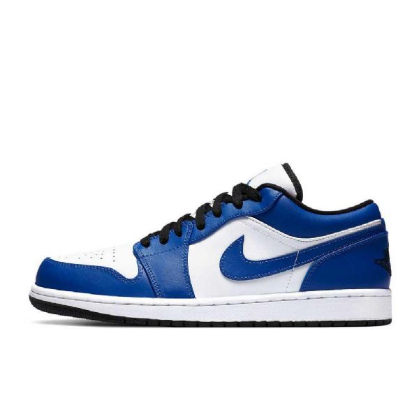 Nike Air Jordan 1 Low Tops Game Royal Sko Til Damer Blå Hvid