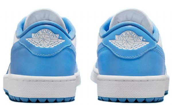 Nike Air Jordan 1 Low Tops Golf Athletic Sko Til Mænd Blå Hvid