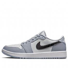 Nike Air Jordan 1 Low Tops Golf Atletiksko Til Mænd Grå