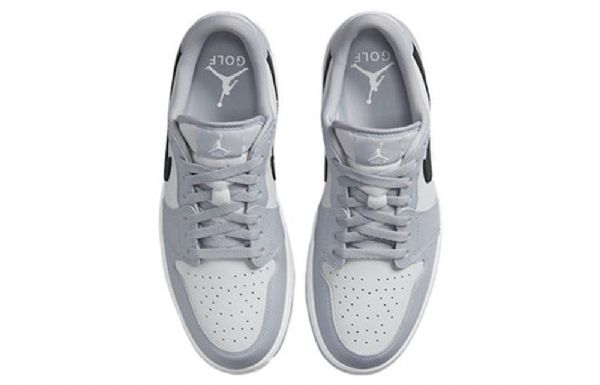 Nike Air Jordan 1 Low Tops Golf Atletiksko Til Mænd Grå