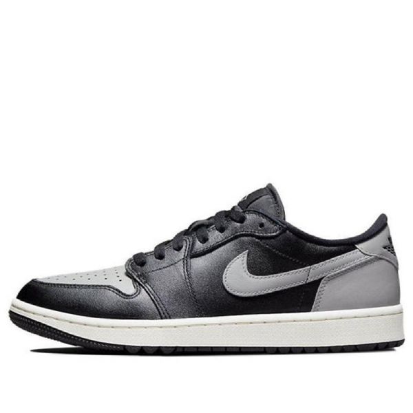 Nike Air Jordan 1 Low Tops Golf Atletiksko Til Mænd Sort Grå