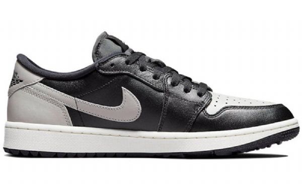 Nike Air Jordan 1 Low Tops Golf Atletiksko Til Mænd Sort Grå