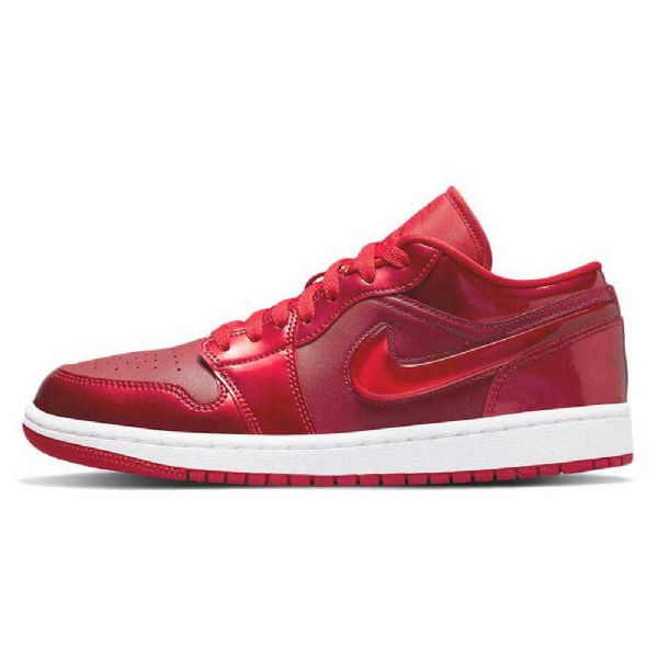Nike Air Jordan 1 Low Tops Granatæble Sko Til Damer Rød