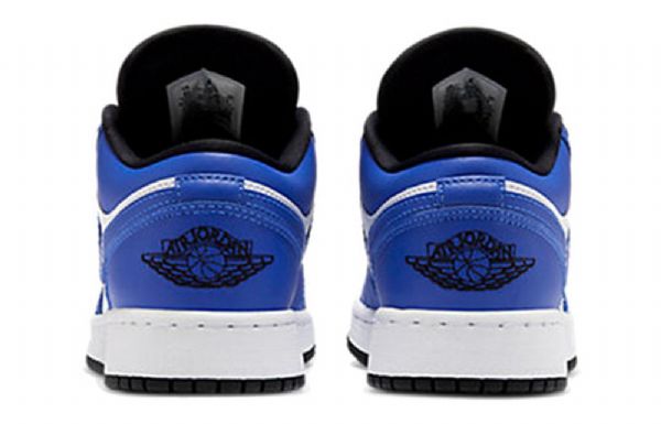 Nike Air Jordan 1 Low Tops Gs Basketball Sko Til Mænd Blå Hvid