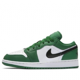 Nike Air Jordan 1 Low Tops Gs Basketball Sko Til Mænd Grøn