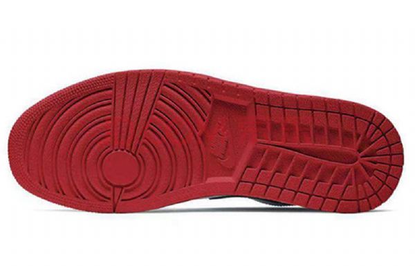 Nike Air Jordan 1 Low Tops Gs Basketball Sko Til Mænd Hvid Rød