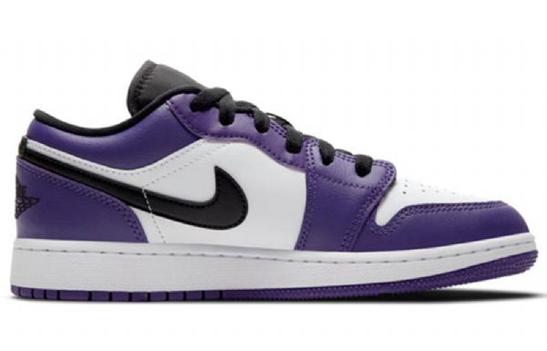 Nike Air Jordan 1 Low Tops Gs Basketball Sko Til Mænd Lilla