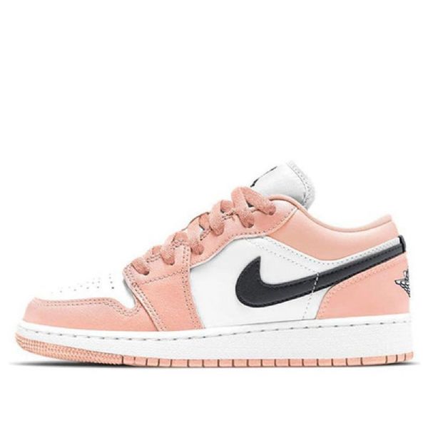 Nike Air Jordan 1 Low Tops Gs Basketball Sko Til Mænd Lys Lyserød