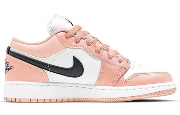 Nike Air Jordan 1 Low Tops Gs Basketball Sko Til Mænd Lys Lyserød
