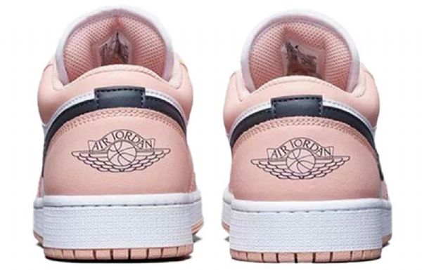 Nike Air Jordan 1 Low Tops Gs Basketball Sko Til Mænd Lys Lyserød