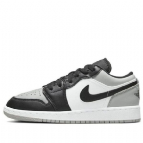 Nike Air Jordan 1 Low Tops Gs Basketball Sko Til Mænd Lysegrå