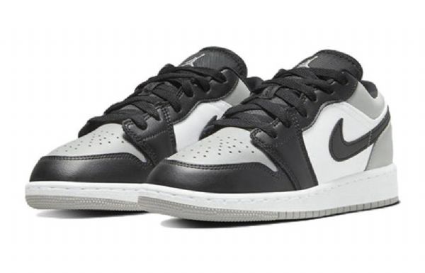 Nike Air Jordan 1 Low Tops Gs Basketball Sko Til Mænd Lysegrå