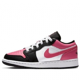 Nike Air Jordan 1 Low Tops Gs Basketball Sko Til Mænd Lyserødsicle
