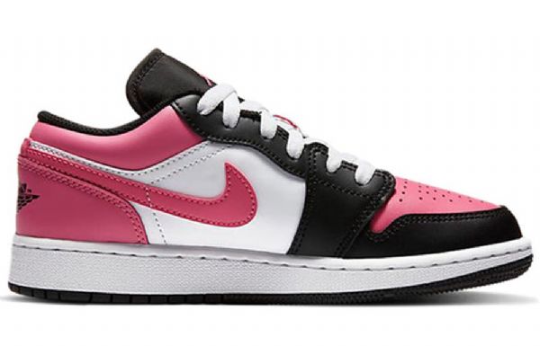 Nike Air Jordan 1 Low Tops Gs Basketball Sko Til Mænd Lyserødsicle