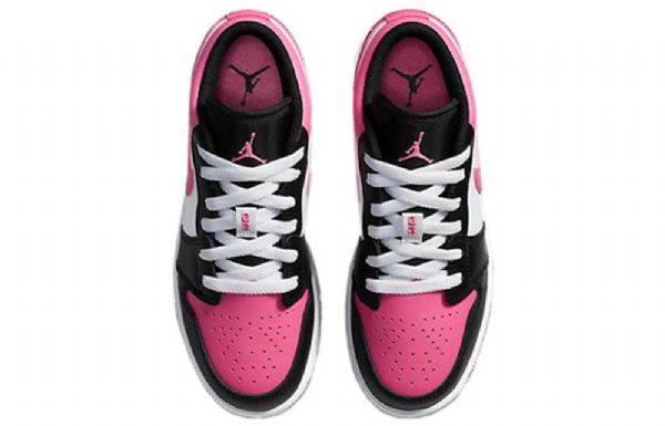 Nike Air Jordan 1 Low Tops Gs Basketball Sko Til Mænd Lyserødsicle