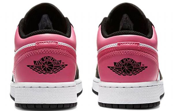 Nike Air Jordan 1 Low Tops Gs Basketball Sko Til Mænd Lyserødsicle