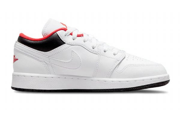 Nike Air Jordan 1 Low Tops Gs Basketball Sko Til Mænd Rød Hvid