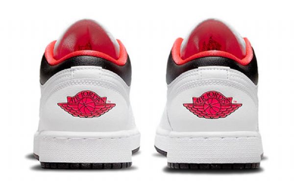 Nike Air Jordan 1 Low Tops Gs Basketball Sko Til Mænd Rød Hvid
