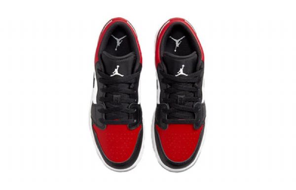 Nike Air Jordan 1 Low Tops Gs Basketball Sko Til Mænd Rød Sort Hvid