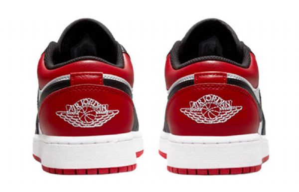 Nike Air Jordan 1 Low Tops Gs Basketball Sko Til Mænd Rød Sort Hvid