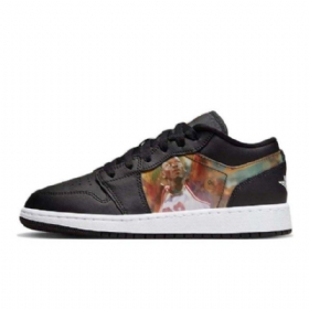 Nike Air Jordan 1 Low Tops Gs Hologram Sko Til Mænd Sort