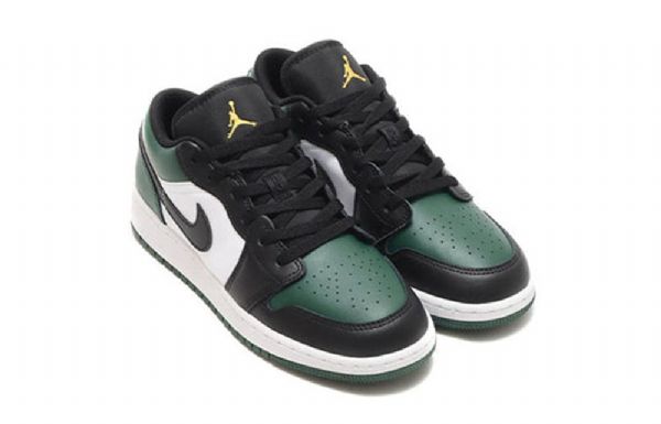 Nike Air Jordan 1 Low Tops Gs Retro Basketball Sko Til Mænd Grøn