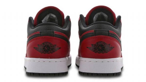 Nike Air Jordan 1 Low Tops Gs Sko Til Damer Rød Sort