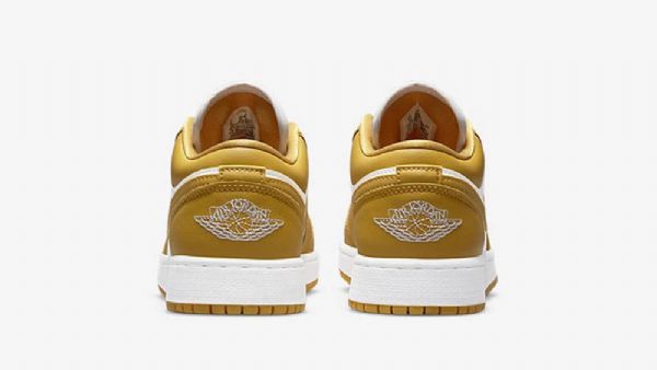 Nike Air Jordan 1 Low Tops Gs Sko Til Mænd Hvid Gul