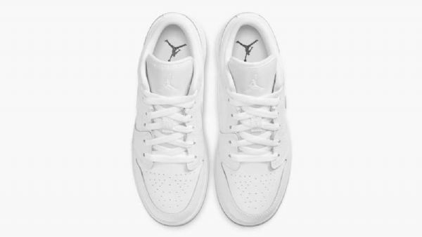 Nike Air Jordan 1 Low Tops Gs Triple Sko Til Mænd Hvid
