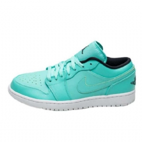 Nike Air Jordan 1 Low Tops Hyper Sko Til Mænd Turkis