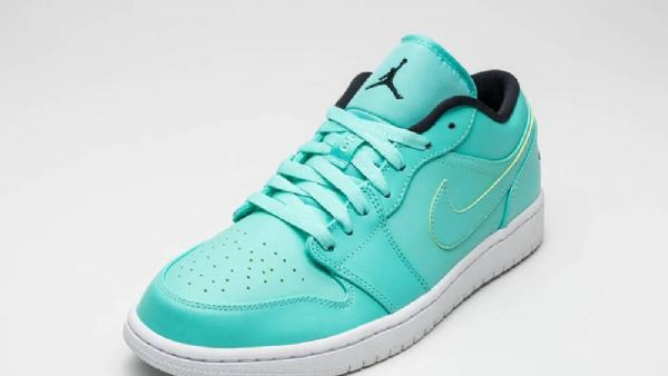 Nike Air Jordan 1 Low Tops Hyper Sko Til Mænd Turkis